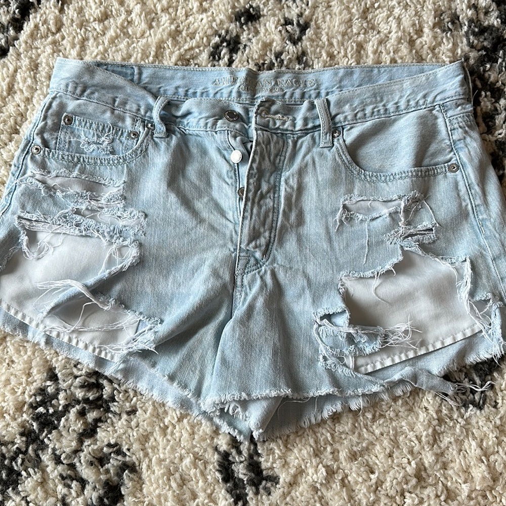 American Eagle high rise festival Jean shorts